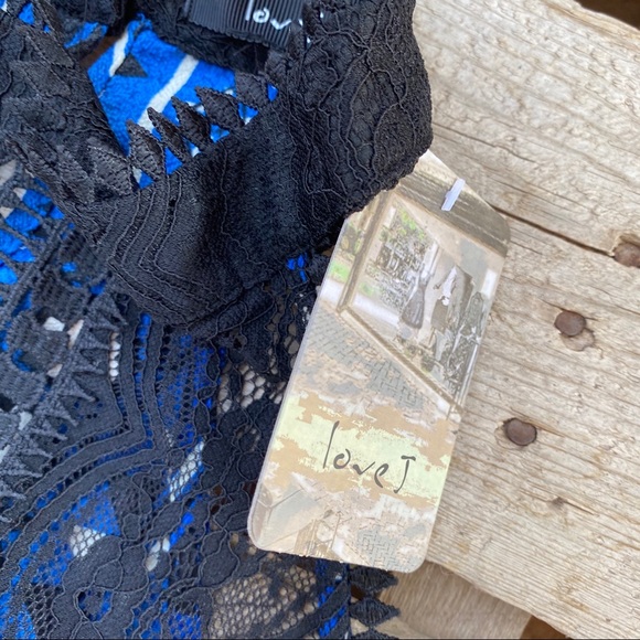 NWT LOVE J  orange/ blue top without sleeves M XL - Picture 10 of 12